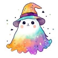 Ghost witch hat AI Generative png