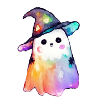 Ghost witch hat AI Generative png