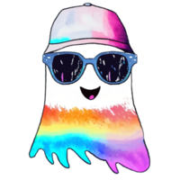 Ghost Cute Hiphop hat AI Generative png