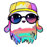 Ghost Cute Hiphop hat AI Generative png