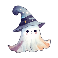 fantasma strega cappello ai generativo png