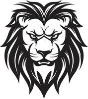 Feline Excellence Black Vector Lion Emblem   The Excellence of Felines Elegance Unleashed Black Lion Icon in Vector   The Unleashed Grace