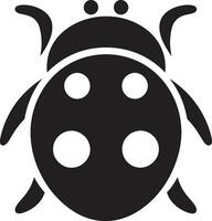 Abstract Marvel Elegant Ladybug Symbol Elegant Details Monochrome Ladybug Crest vector