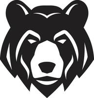 Bear Face Design Bear Clan Insignia vector