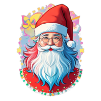 Santa .Weihnachten T-Shirt Design. png