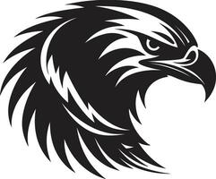 depredador halcón un negro vector logo para el alfa negro halcón depredador logo un vector logo para el campeón