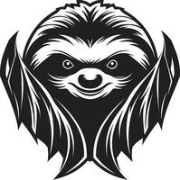Lethargic Leisure Icon Relaxed Logo Elegance Lazy Languor Logo Tranquil Sloth Mastery vector