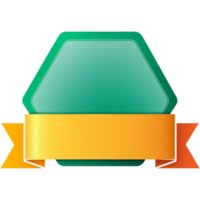 green empty label icon. AI Generative png