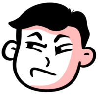 facial expression sticker png