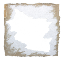 déchiré pièces de ondulé papier utilisé comme étiquette sur transparent Contexte png fichier