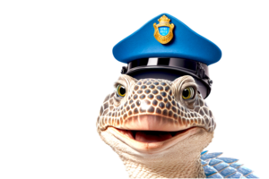 grappig schildpad 3d ai gegenereerd png