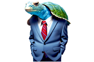 marrant tortue 3d ai généré png