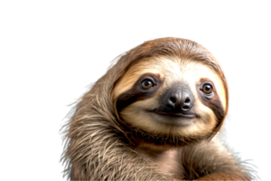 funny cute sloth ai generated png