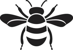 polinizador abeja logo miel abeja dinastía heráldica vector