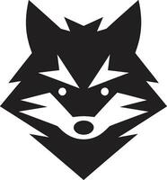 Bold Raccoon Silhouette Logo Contemporary Raccoon Vector Icon