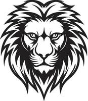 caza maestría negro león logo el búsqueda de excelencia real dominio negro vector león emblema el reinado de mando