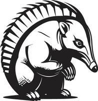 pulcro negro armadillo icono un moderno logo maravilla elegante armadillo emblema negro vector logo excelencia