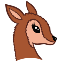 carino renna cartone animato png