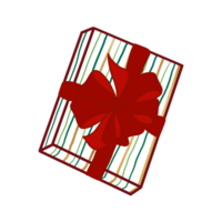 Christmas Present Tied With Red Ribbon png