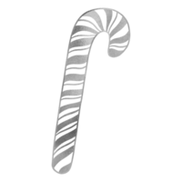 Silver Luxurious Candy Cane png