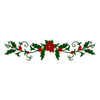 Christmas Flower Frame Decorations png