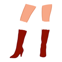 Frau Beine tragen rot Winter Stiefel png