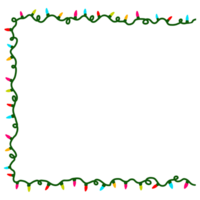 Christmas Light Border Decoration png