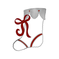 Silver Christmas Sock png