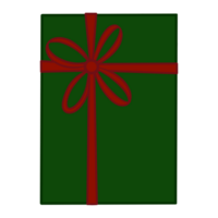 Christmas Present Tied with Red Ribbon png