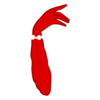 Frau Arm tragen rot Handschuh png