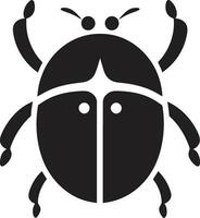 Whispers in Shadows The Ladybugs Emblematic Splendor Monochromatic Majesty The Ladybugs Minimalistic Beauty vector