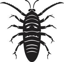 Inky Black Silhouette SilverStream Symbol Unique SilverFish Badge Onyx Oceanic Ovation vector