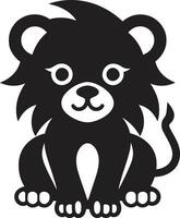 Majestic Mane Lion Icon Emblem Power Unleashed Black Lion Vector Logo