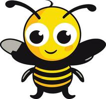 noble abeja icono real Colmena emblema vector
