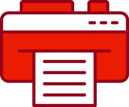 icono de vector de impresora