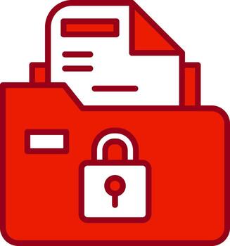 Secure Folder Vector Icon