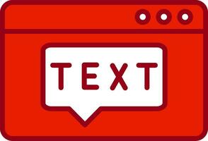 Text Vector Icon