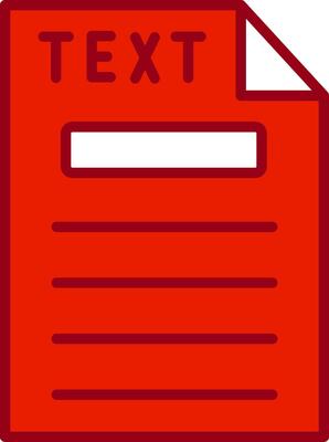Text Vector Icon