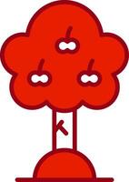 Apple Tree Vector Icon