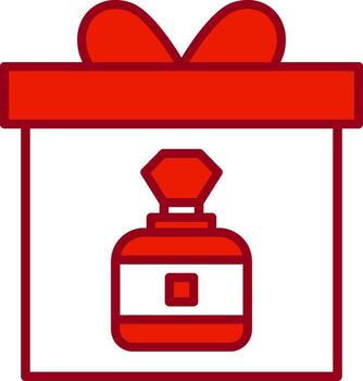 icono de vector de caja de regalo