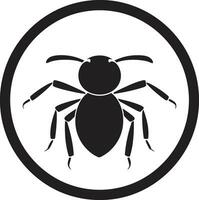 Majestic Black Ant Logo in Vector Art Streamlined Ant Icon Black Vector Logo