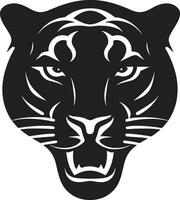 Wild Elegance Jaguar Badge Geometric Prowess Jaguar Icon vector