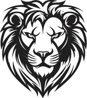 Stylish Panther A Black Vector Lion Icon Design Elegance in Motion The Lion Icon Excellence