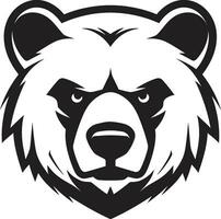 oso real emblema oso liderazgo símbolo vector