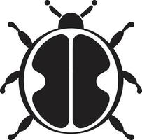 Silent Marvel Monochrome Ladybug Profile Eyes of Intrigue The Ladybug Icon in Shadows vector