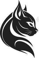 Mysterious Monochrome Artistry Pouncing Panther in Shadows vector