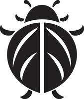 Eyes of Elegance Unveiled Abstract Ladybug Design Sleek and Minimal The Monochrome Ladybug Emblem vector