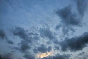 Cloudy sky for natural background and wallpaper. photo