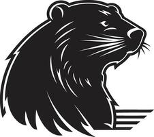 Beaver Dynasty Insignia Tribal Beaver King vector