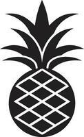 Elegant Pineapple Profile Playful Pineapple Symbolism vector